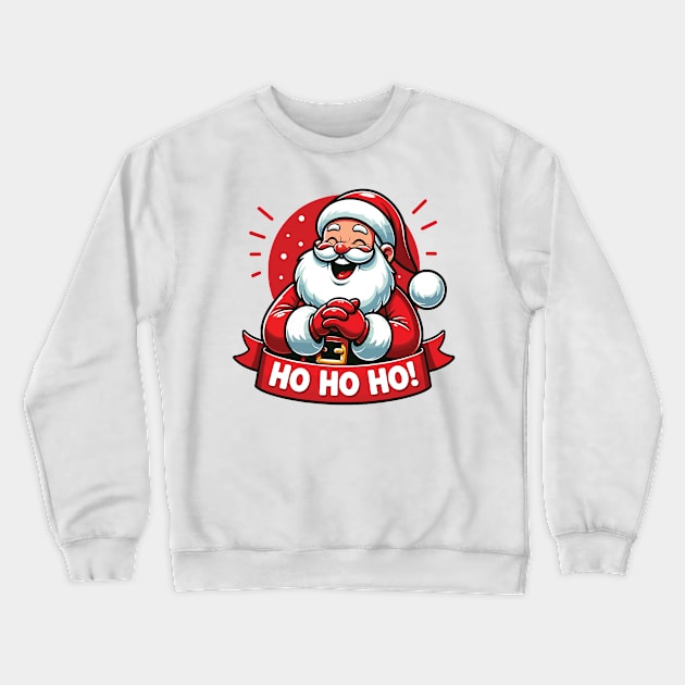 ho ho ho santa Crewneck Sweatshirt by MZeeDesigns